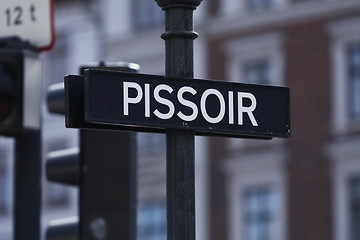Image showing Pissoir
