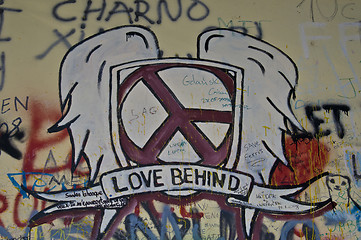 Image showing Lennon wall