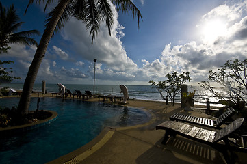 Image showing Pool at the beach