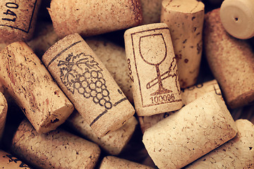 Image showing wine corks backgrounds