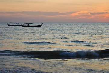 Image showing Sunset in Khao Lak