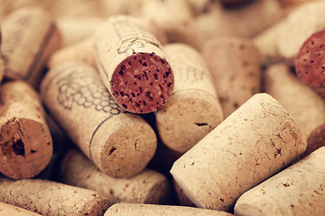 Image showing wine corks backgrounds