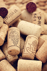 Image showing wine corks backgrounds