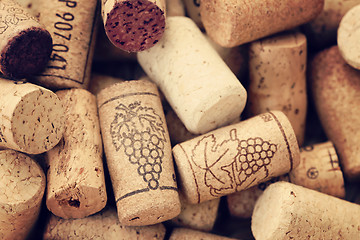 Image showing wine corks backgrounds