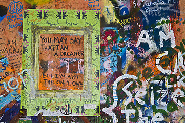 Image showing Lennon wall