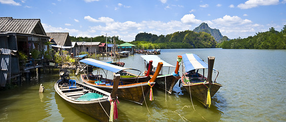 Image showing Longboats