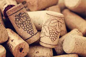 Image showing wine corks backgrounds