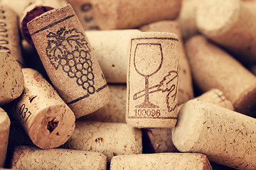 Image showing wine corks backgrounds