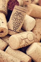 Image showing wine corks backgrounds