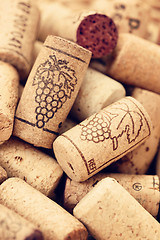 Image showing wine corks backgrounds