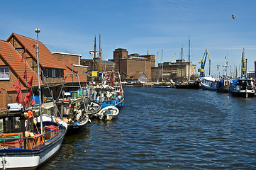 Image showing harbor of Wismar