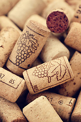 Image showing wine corks backgrounds