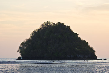 Image showing Sunset at the Andaman Sea