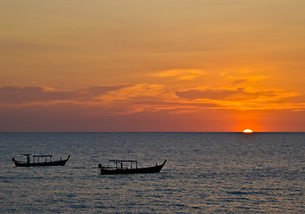 Image showing Sunset in Khao Lak