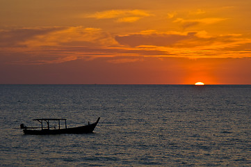 Image showing Sunset in Khao Lak