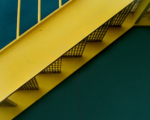 Image showing Yellow Staircase