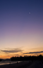 Image showing Sunset at the Andaman Sea