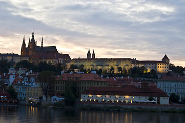 Image showing Sunset in Prague