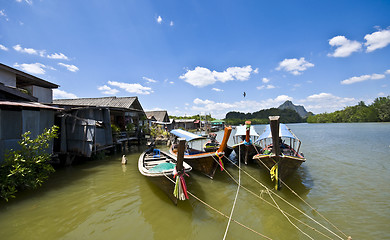 Image showing Longboats