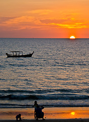 Image showing Sunset in Khao Lak