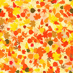 Image showing Autumn leaves background. EPS 8