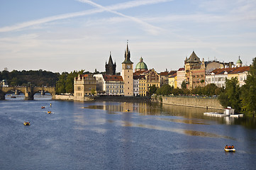 Image showing Prague and the Vltava