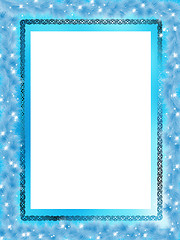 Image showing Template frame design for christmas card. EPS 8