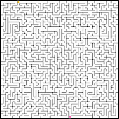 Image showing Vector illustration of perfect maze. EPS 8