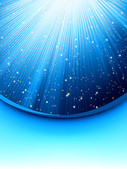 Image showing Abstract blue background with stars. EPS 8