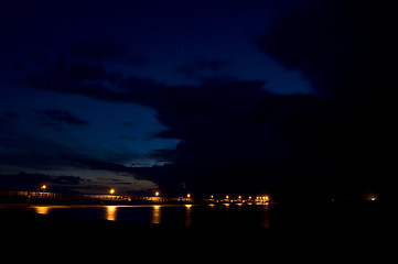 Image showing Pier at night