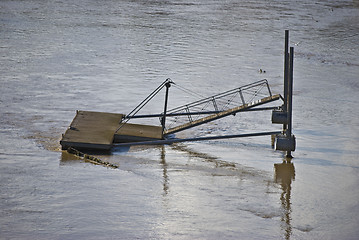 Image showing flooded pier