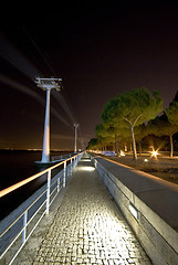 Image showing Cable car at night