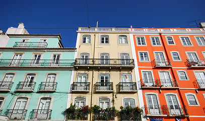 Image showing Colorful buildings