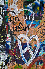 Image showing Lennon wall