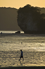 Image showing Sunset at the Andaman Sea