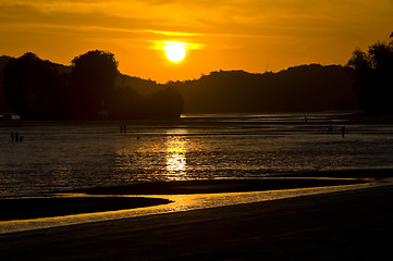 Image showing Sunset at the Andaman Sea