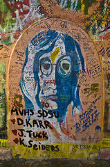 Image showing Lennon wall