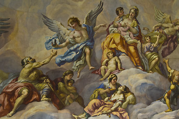 Image showing Biblical fresco