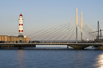 Image showing Red lighthouse