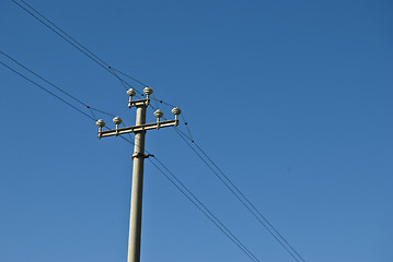 Image showing Power pole