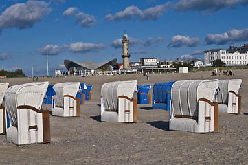 Image showing Beach chairs