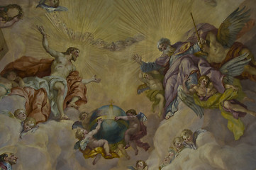 Image showing Biblical fresco