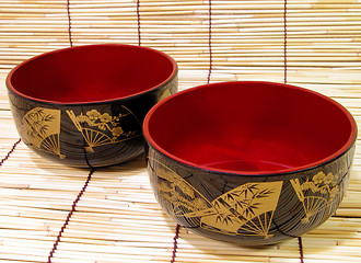 Image showing Japanese bowls