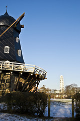 Image showing Windmill and Turning Torso