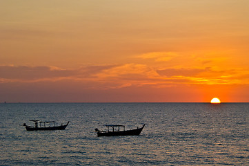 Image showing Sunset in Khao Lak