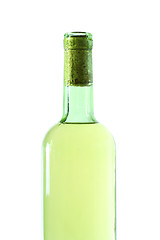 Image showing White wine bottle