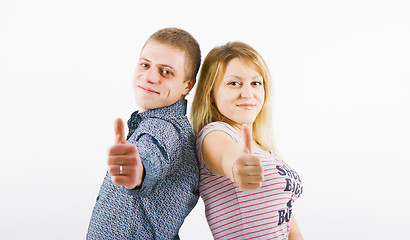 Image showing young happy couple