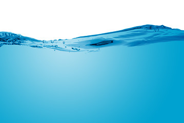 Image showing Blue water wave