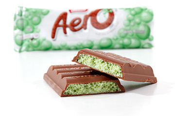 Image showing Aero chocolate bar mint