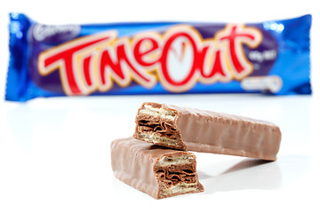 Image showing Cadbury Timout Chocolate bar snack